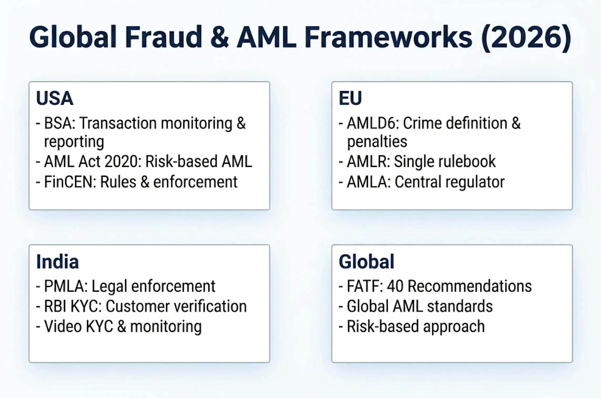 Global Fraud and AML bodies